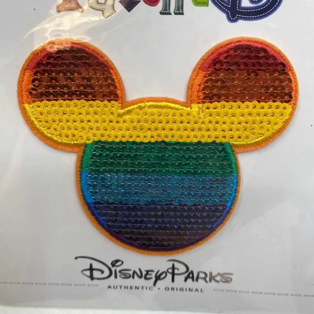Disney Rainbow Pride Sequin Removable Patch | Fun Accessory